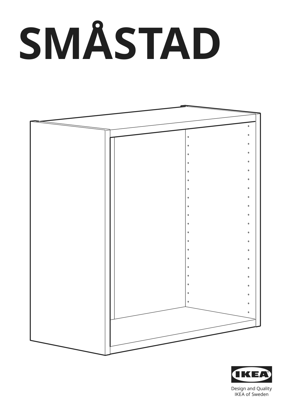 Assembly instructions for IKEA Smastad wall storage white | Page 1 - IKEA SMÅSTAD / UPPFÖRA storage combination 294.319.14