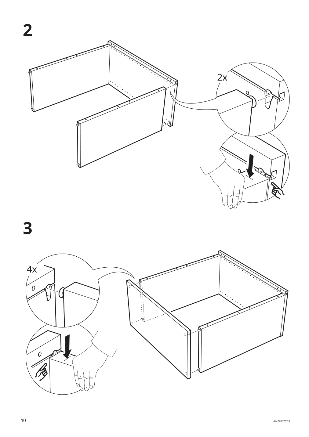 Assembly instructions for IKEA Smastad wall storage white | Page 10 - IKEA SMÅSTAD / UPPFÖRA storage combination 894.319.30