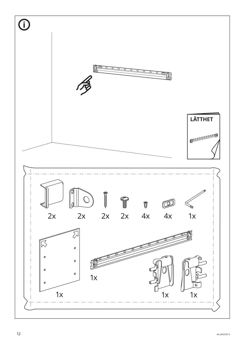 Assembly instructions for IKEA Smastad wall storage white | Page 12 - IKEA SMÅSTAD / UPPFÖRA storage combination 194.319.00