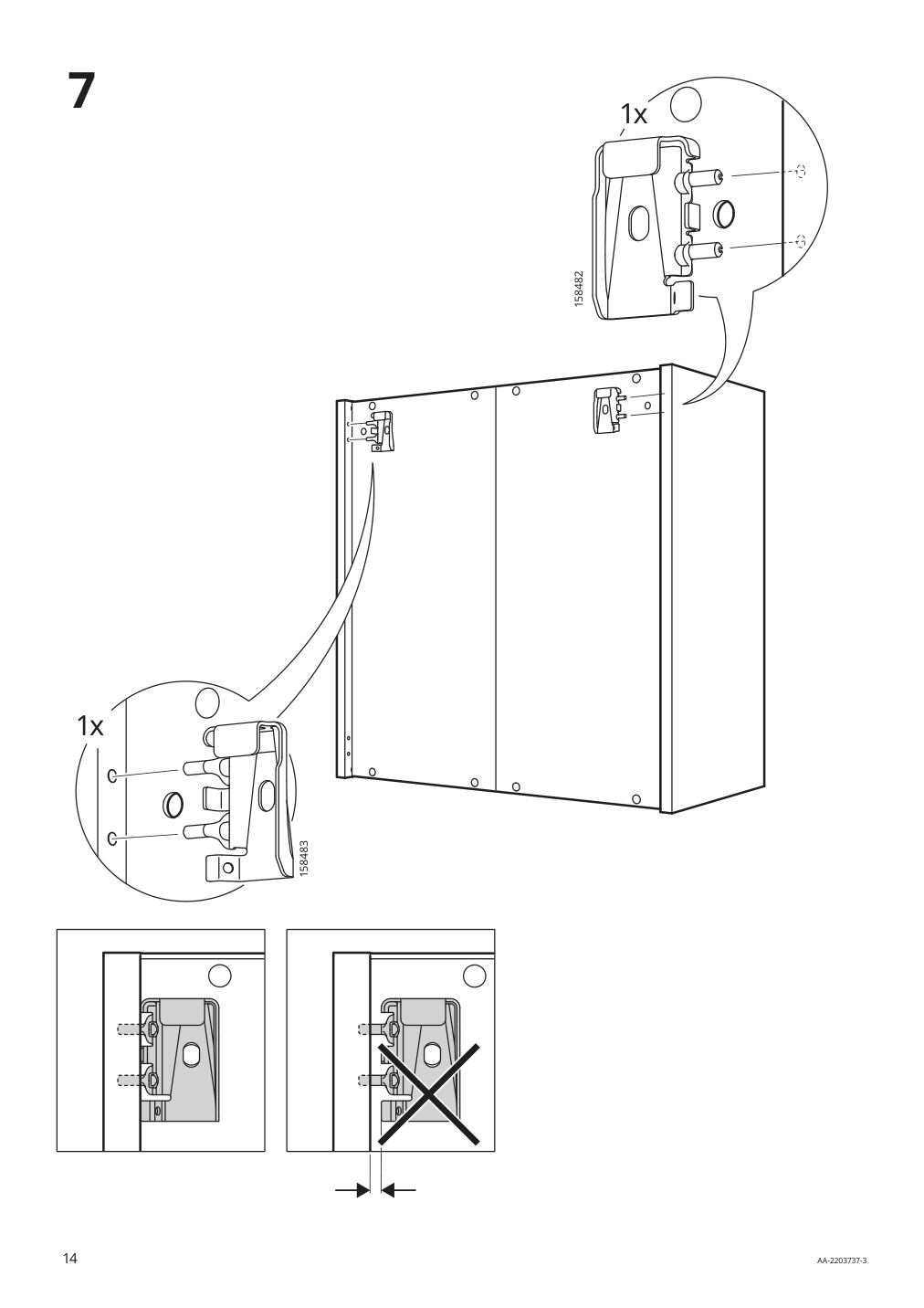 Assembly instructions for IKEA Smastad wall storage white | Page 14 - IKEA SMÅSTAD / UPPFÖRA storage combination 594.319.55