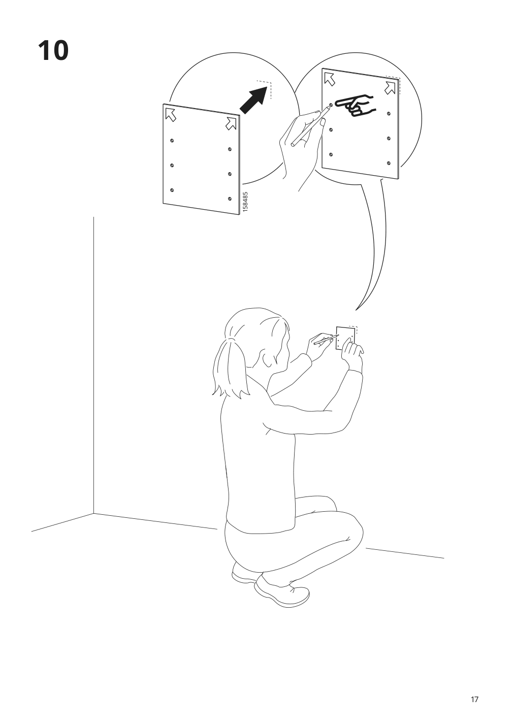 Assembly instructions for IKEA Smastad wall storage white | Page 17 - IKEA SMÅSTAD / UPPFÖRA storage combination 194.288.51