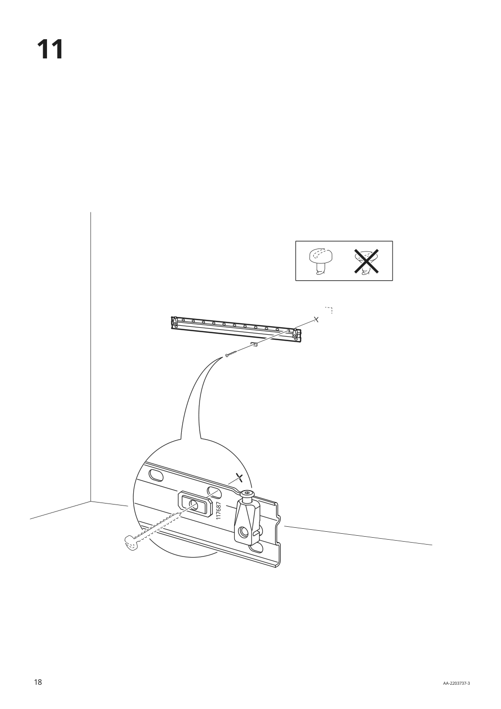 Assembly instructions for IKEA Smastad wall storage white | Page 18 - IKEA SMÅSTAD / UPPFÖRA storage combination 094.319.91