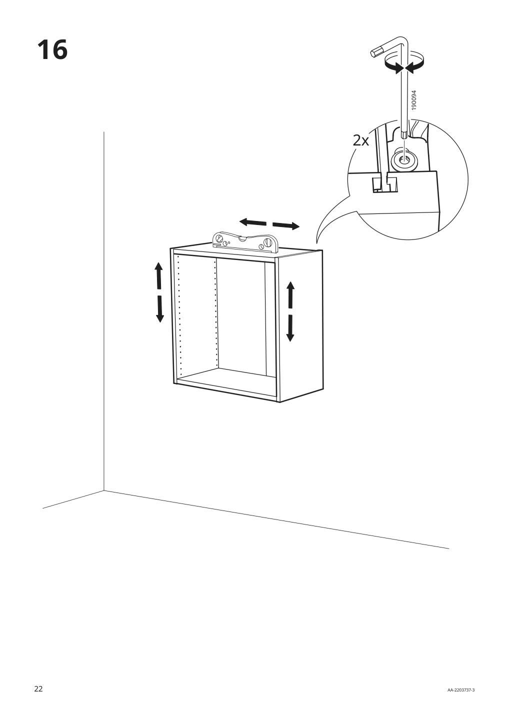 Assembly instructions for IKEA Smastad wall storage white | Page 22 - IKEA SMÅSTAD / UPPFÖRA storage combination 994.319.44