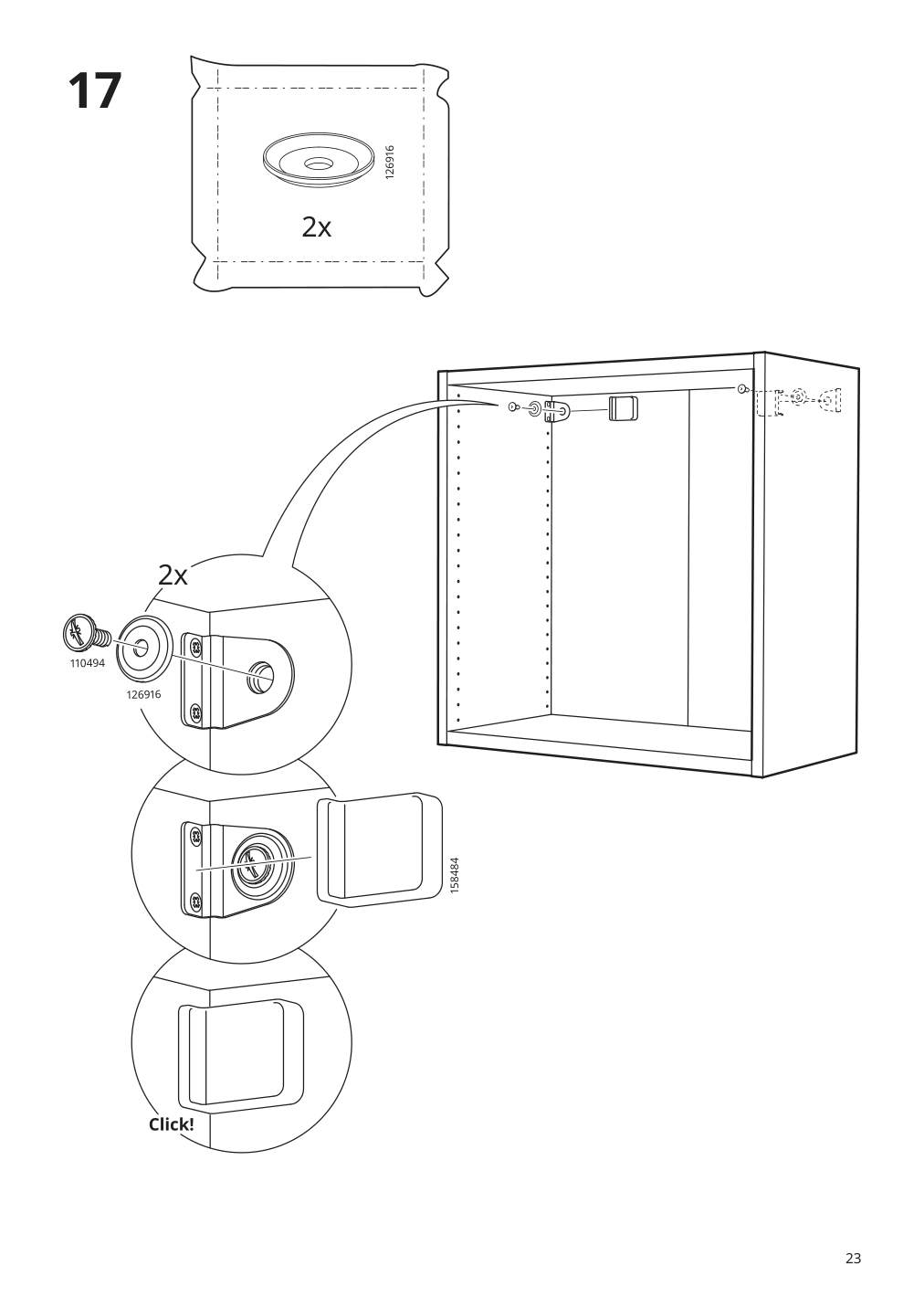 Assembly instructions for IKEA Smastad wall storage white | Page 23 - IKEA SMÅSTAD / UPPFÖRA storage combination 194.319.00