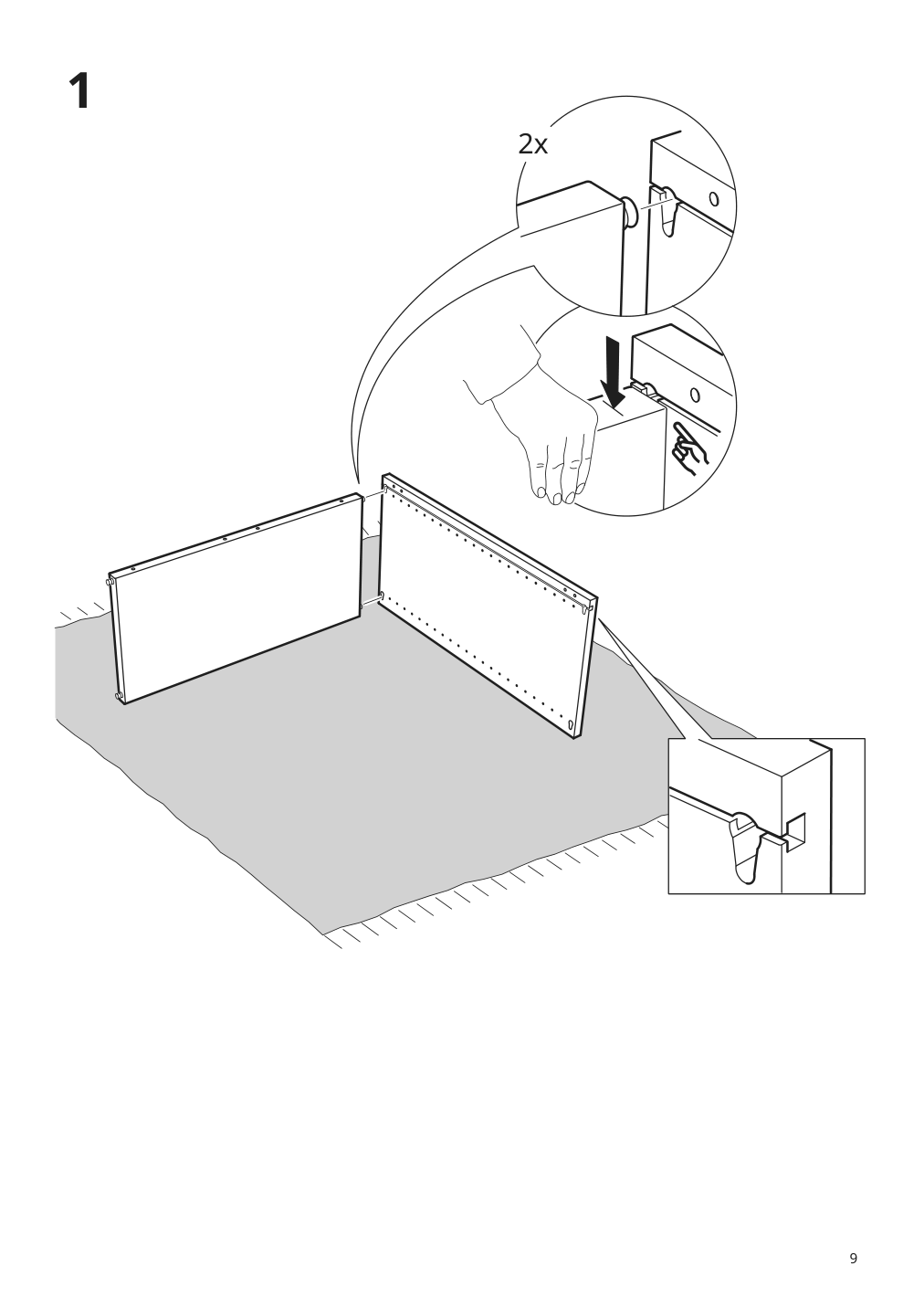 Assembly instructions for IKEA Smastad wall storage white | Page 9 - IKEA SMÅSTAD / UPPFÖRA storage combination 994.319.96