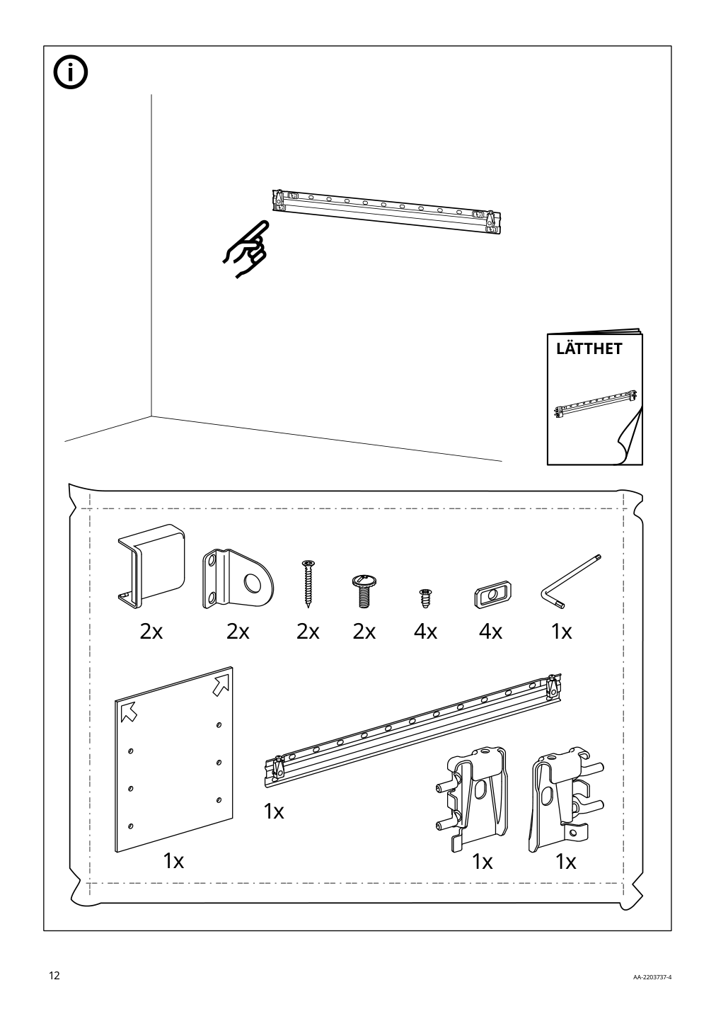 Assembly instructions for IKEA Smastad wall storage white | Page 12 - IKEA SMÅSTAD / UPPFÖRA storage combination 394.319.23