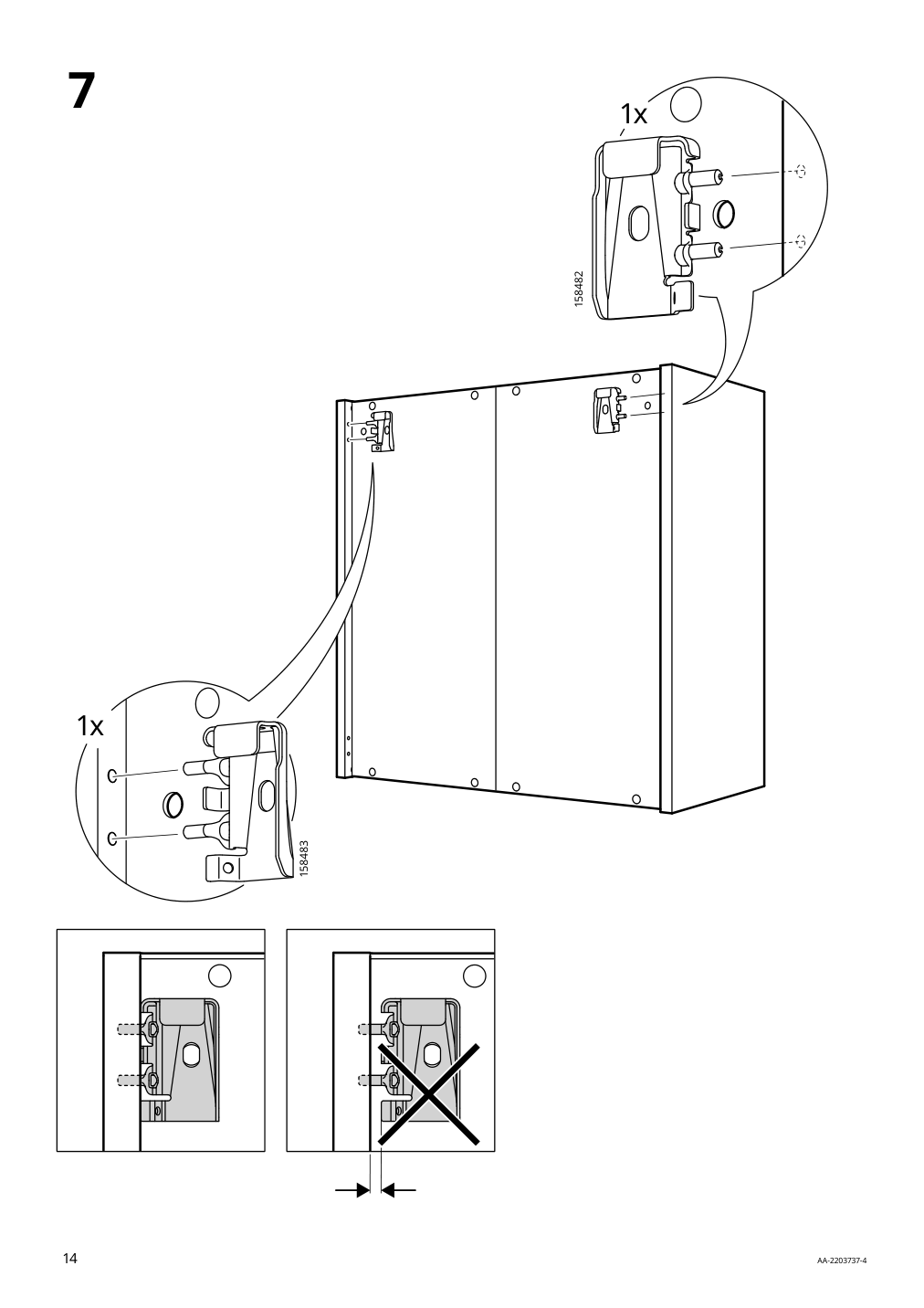 Assembly instructions for IKEA Smastad wall storage white | Page 14 - IKEA SMÅSTAD / UPPFÖRA storage combination 394.319.23