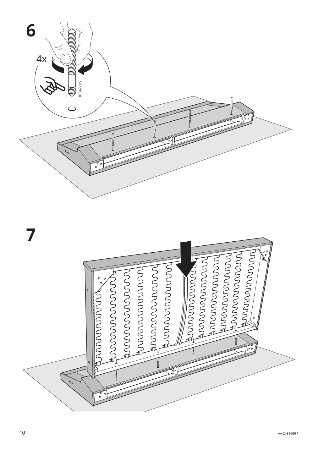 Assembly instructions for IKEA Smedstorp chaise section frame viarp beige brown | Page 10 - IKEA SMEDSTORP sectional, 4-seat with chaise 694.783.44