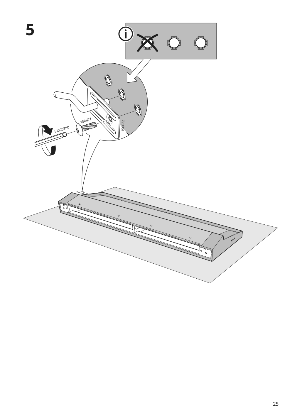 Assembly instructions for IKEA Smedstorp chaise section frame viarp beige brown | Page 25 - IKEA SMEDSTORP sectional, 4-seat with chaise 994.783.47