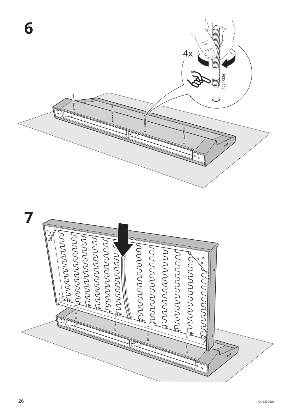 Assembly instructions for IKEA Smedstorp chaise section frame viarp beige brown | Page 26 - IKEA SMEDSTORP sofa with chaise 994.185.94