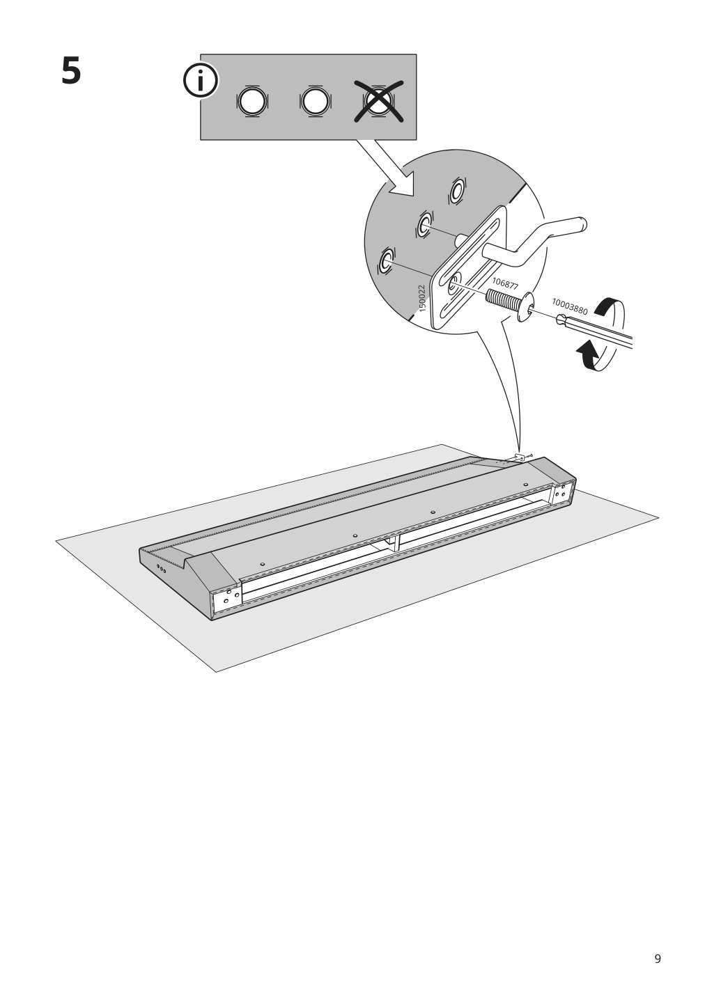 Assembly instructions for IKEA Smedstorp chaise section frame lejde red brown | Page 9 - IKEA SMEDSTORP sectional, 4-seat with chaise 294.783.41