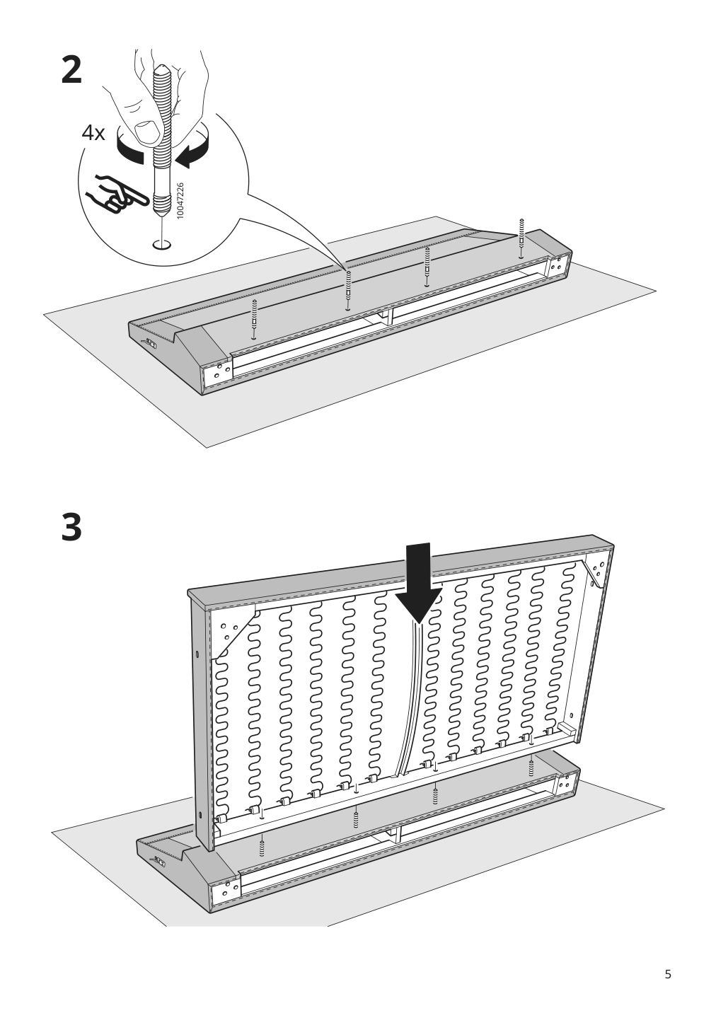 Assembly instructions for IKEA Smedstorp sofa frame viarp beige brown | Page 5 - IKEA SMEDSTORP sectional, 4-seat with chaise 694.783.44