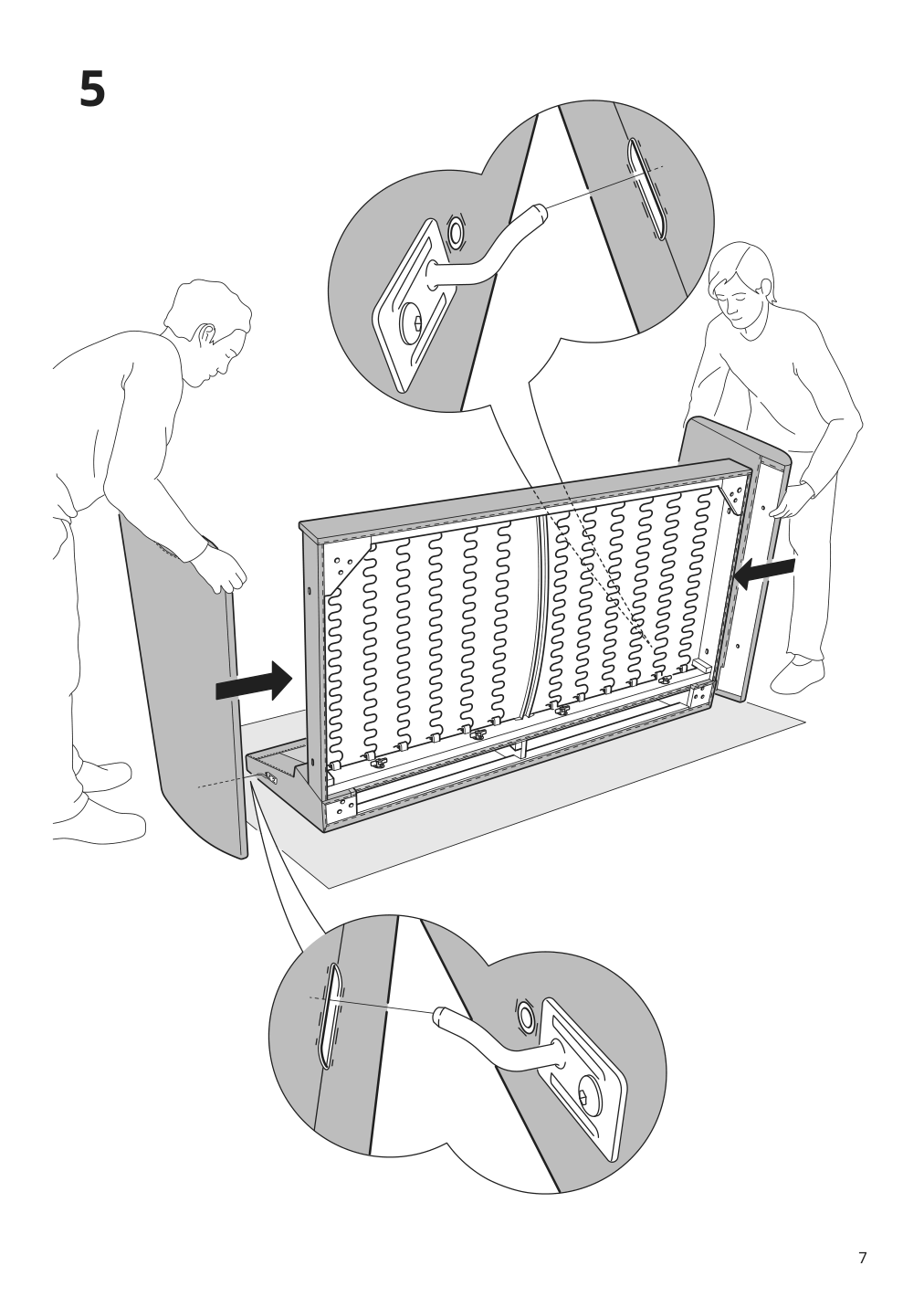 Assembly instructions for IKEA Smedstorp sofa frame lejde red brown | Page 7 - IKEA SMEDSTORP sofa 694.186.04