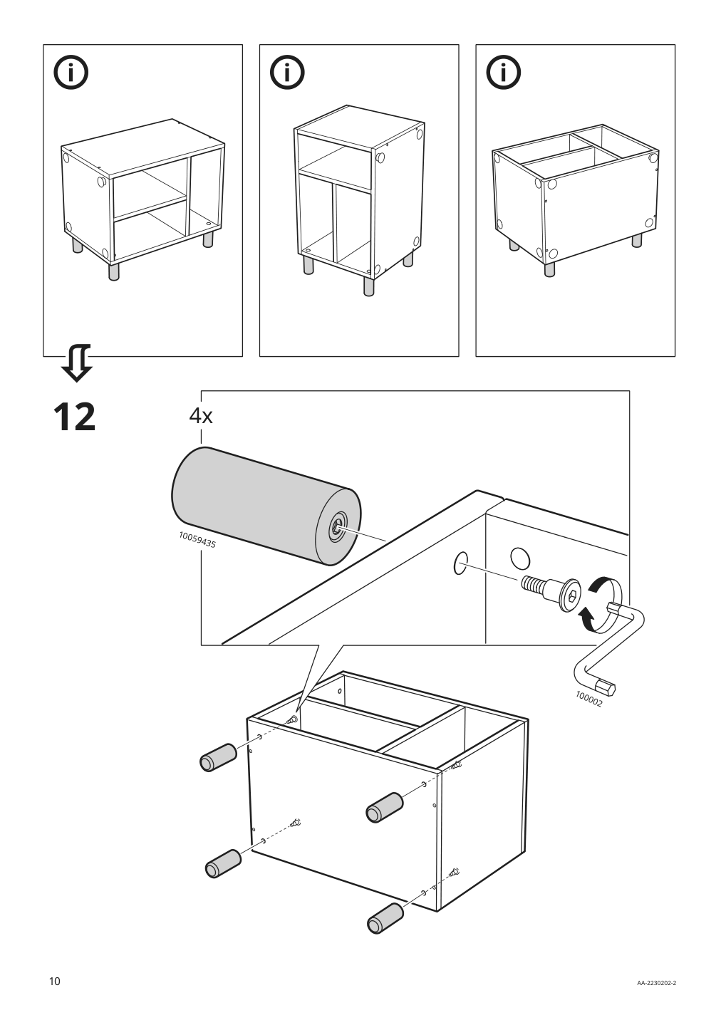 Assembly instructions for IKEA Smussla bedside table shelf unit white | Page 10 - IKEA SMUSSLA bedside table/shelf unit 904.694.89