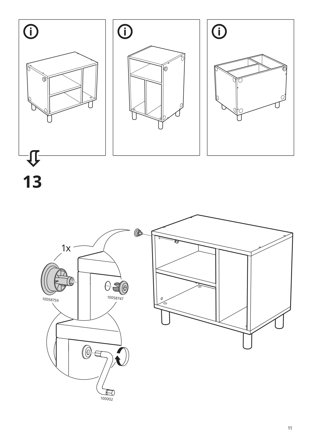 Assembly instructions for IKEA Smussla bedside table shelf unit white | Page 11 - IKEA SMUSSLA bedside table/shelf unit 904.694.89