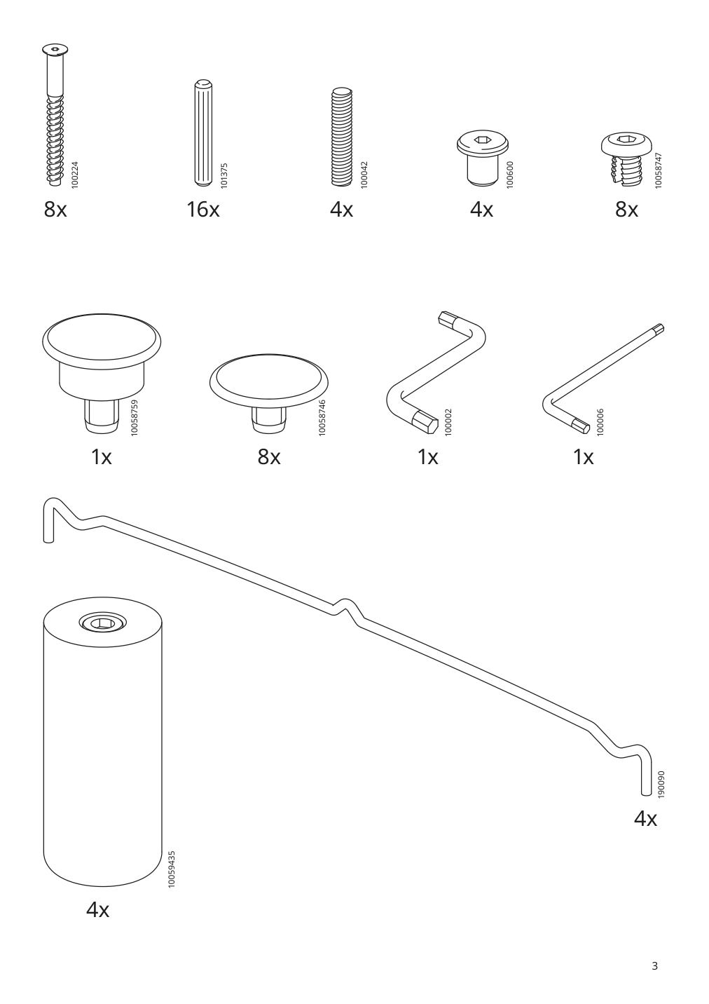 Assembly instructions for IKEA Smussla bedside table shelf unit white | Page 3 - IKEA SMUSSLA bedside table/shelf unit 904.694.89