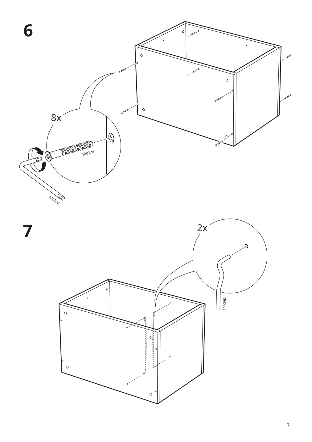 Assembly instructions for IKEA Smussla bedside table shelf unit white | Page 7 - IKEA SMUSSLA bedside table/shelf unit 904.694.89