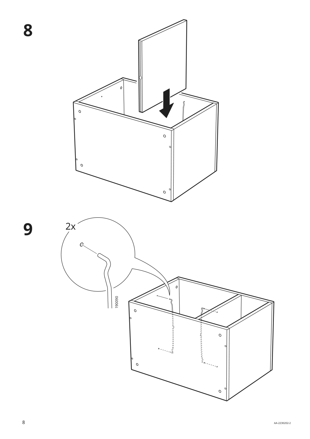 Assembly instructions for IKEA Smussla bedside table shelf unit white | Page 8 - IKEA SMUSSLA bedside table/shelf unit 904.694.89