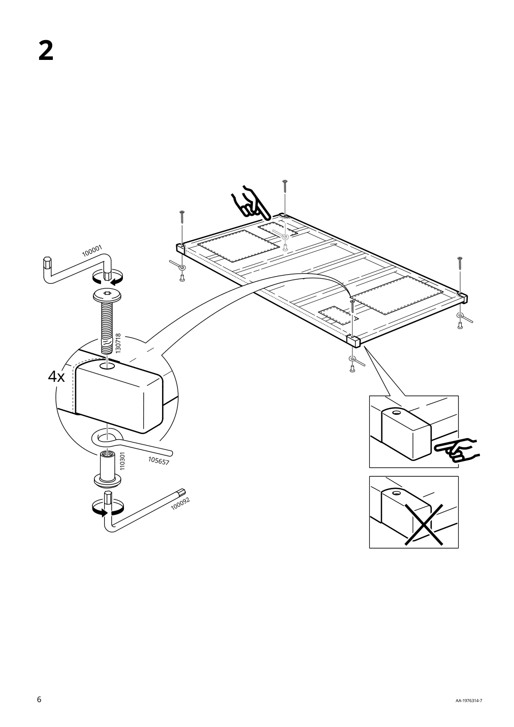 Assembly instructions for IKEA Sniglar crib beech | Page 6 - IKEA SNIGLAR 2-piece baby furniture set 995.065.76