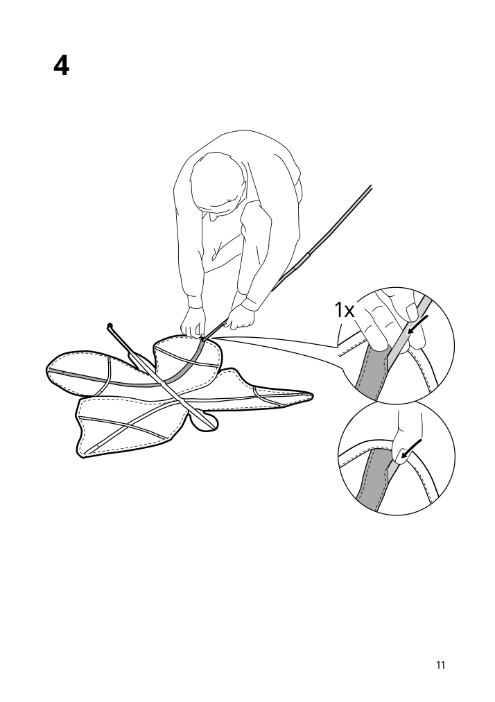 Assembly instructions for IKEA Snoefink bed canopy butterfly pink | Page 11 - IKEA SNÖFINK bed canopy 705.481.81