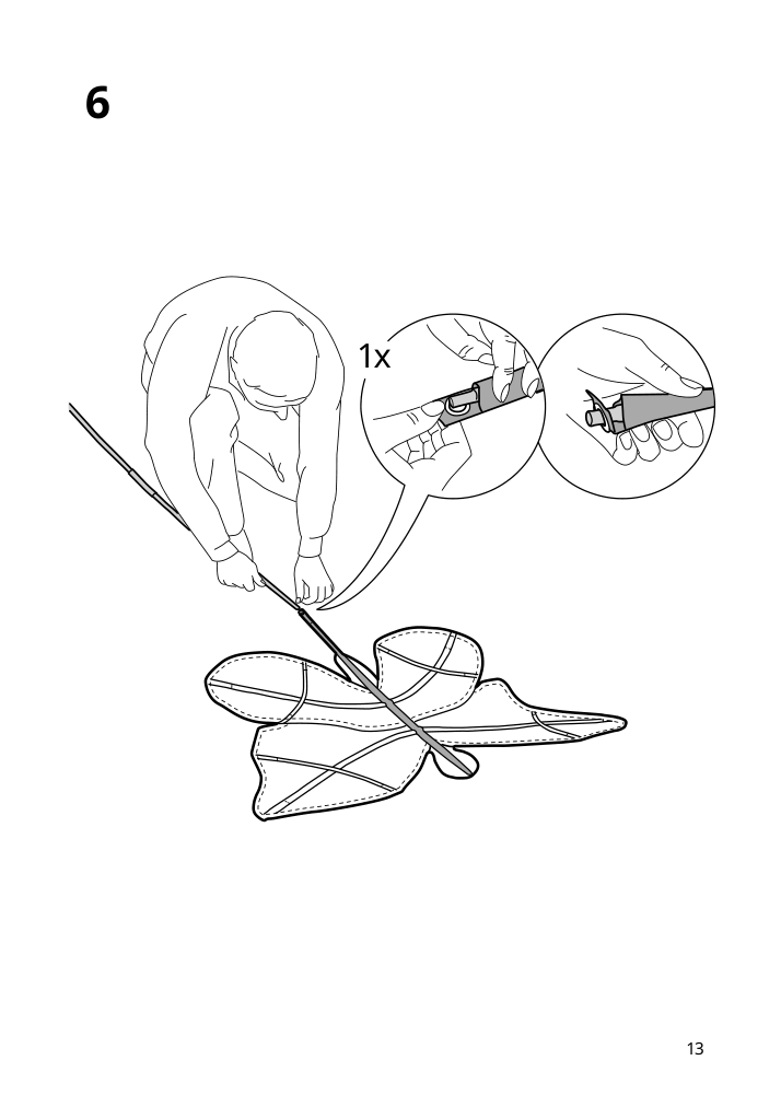 Assembly instructions for IKEA Snoefink bed canopy butterfly pink | Page 13 - IKEA SNÖFINK bed canopy 705.481.81