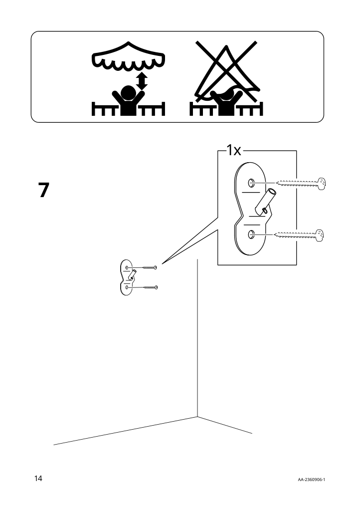 Assembly instructions for IKEA Snoefink bed canopy butterfly pink | Page 14 - IKEA SNÖFINK bed canopy 705.481.81