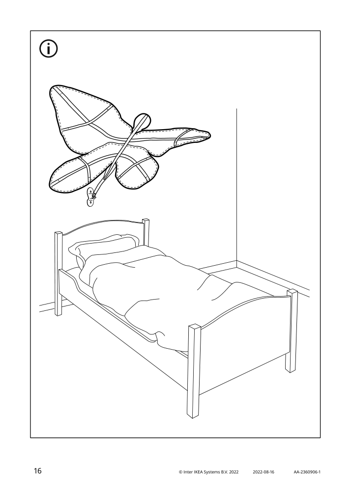 Assembly instructions for IKEA Snoefink bed canopy butterfly pink | Page 16 - IKEA SNÖFINK bed canopy 705.481.81