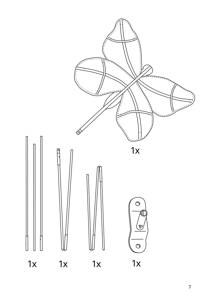 Assembly instructions for IKEA Snoefink bed canopy butterfly pink | Page 7 - IKEA SNÖFINK bed canopy 705.481.81