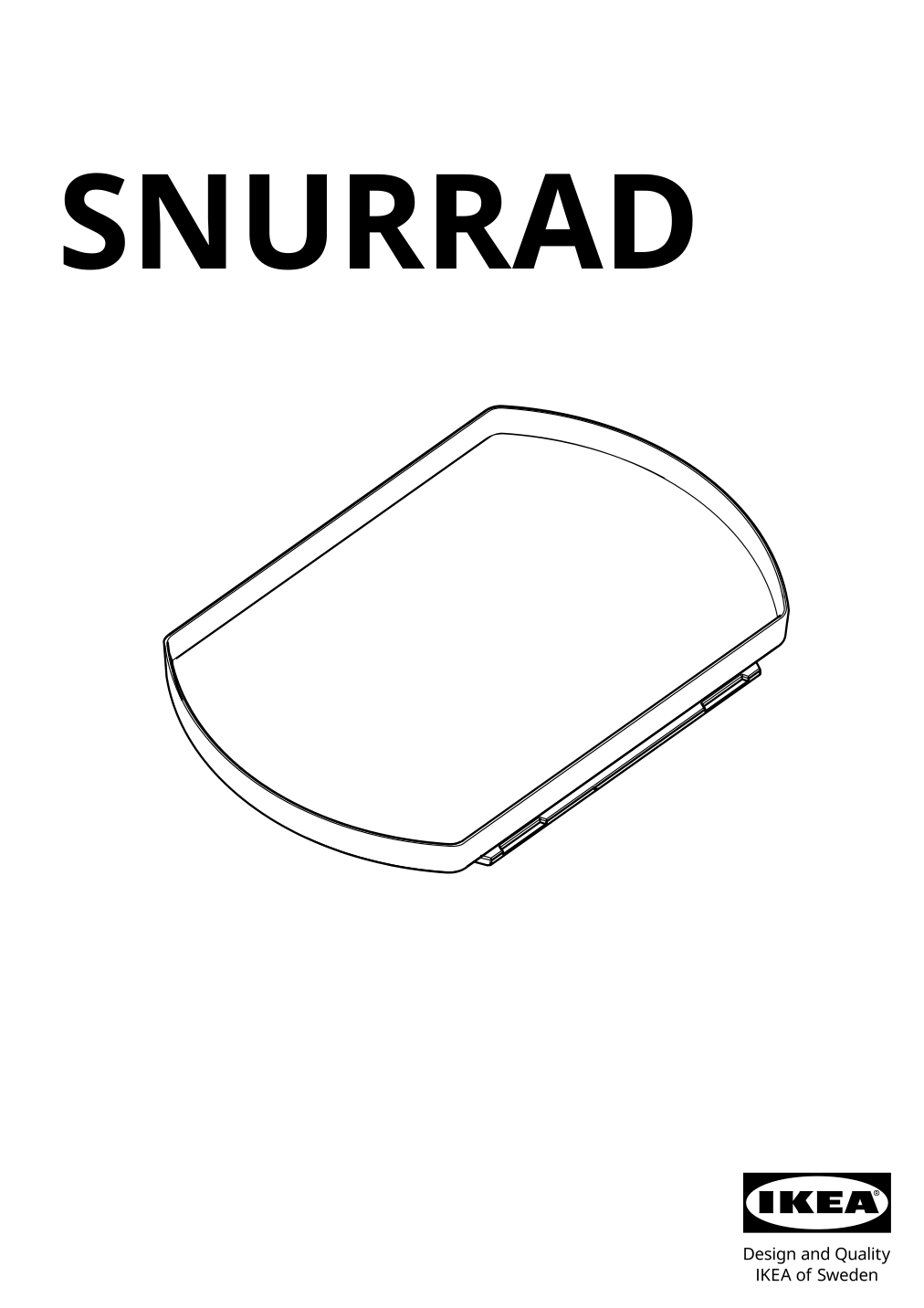 Assembly instructions for IKEA Snurrad lazy susan clear | Page 1 - IKEA SNURRAD Lazy susan 905.061.04