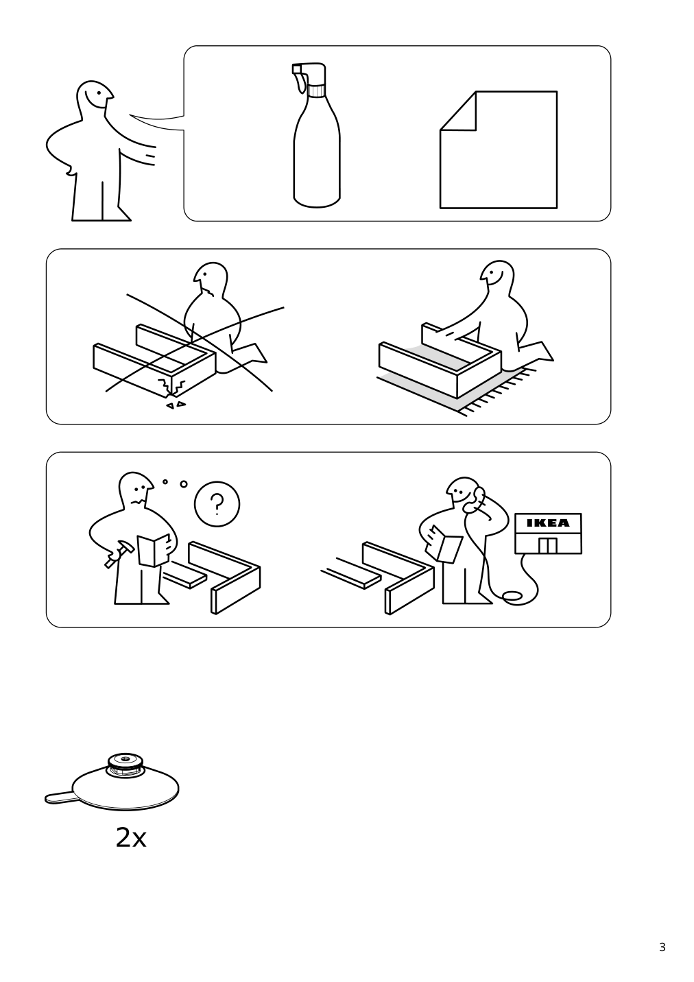 Assembly instructions for IKEA Snurrad lazy susan clear | Page 3 - IKEA SNURRAD Lazy susan 905.061.04