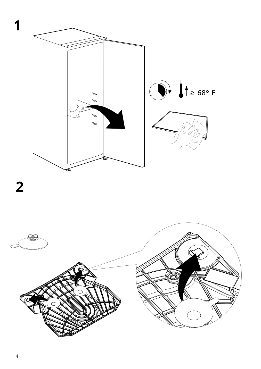 Assembly instructions for IKEA Snurrad lazy susan clear | Page 4 - IKEA SNURRAD Lazy susan 905.061.04