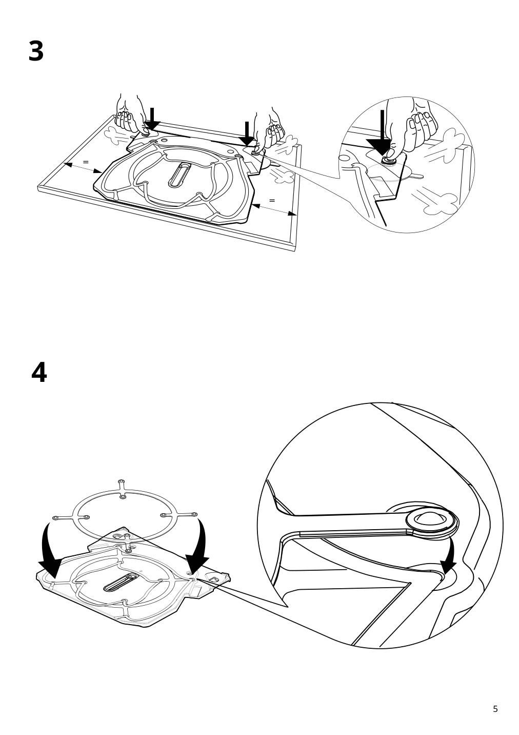 Assembly instructions for IKEA Snurrad lazy susan clear | Page 5 - IKEA SNURRAD Lazy susan 905.061.04