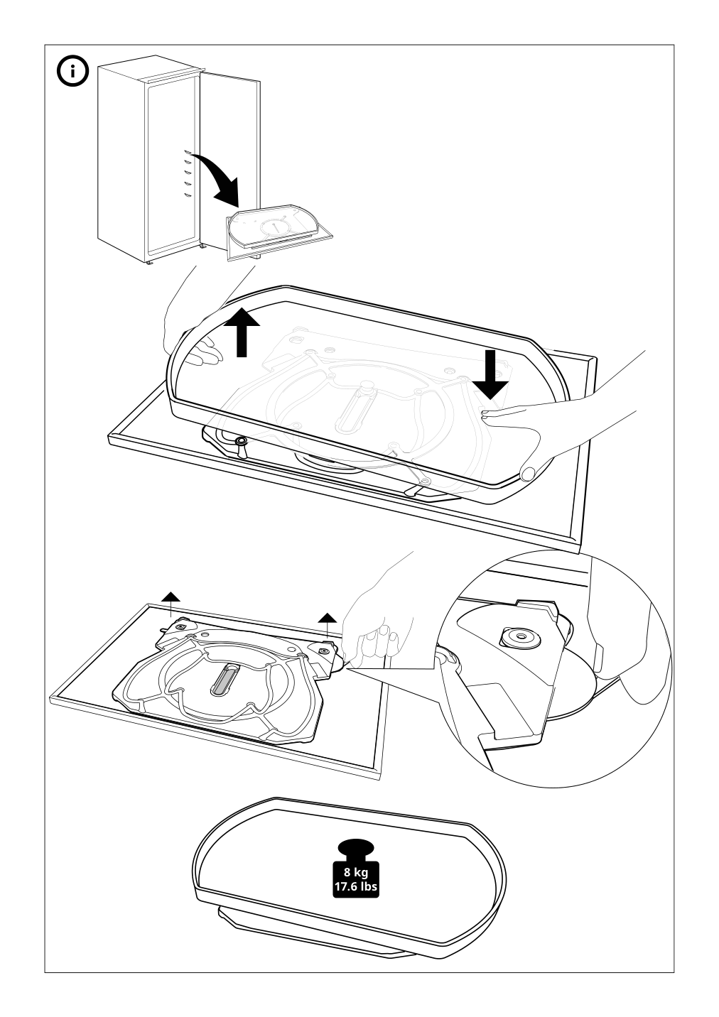 Assembly instructions for IKEA Snurrad lazy susan clear | Page 8 - IKEA SNURRAD Lazy susan 905.061.04