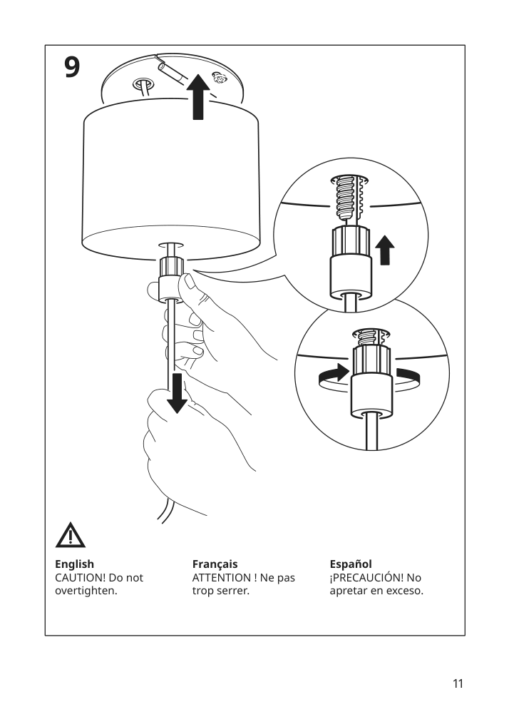 Assembly instructions for IKEA Soedakra pendant lamp birch | Page 11 - IKEA SÖDÅKRA pendant lamp 404.539.71