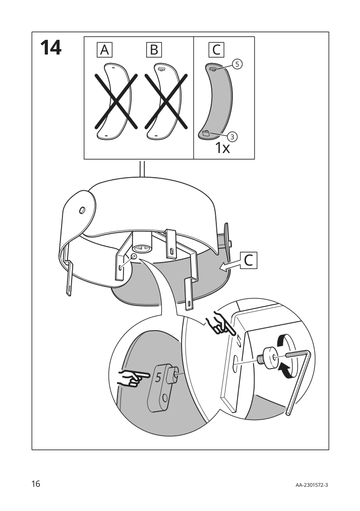 Assembly instructions for IKEA Soedakra pendant lamp birch | Page 16 - IKEA SÖDÅKRA pendant lamp 404.539.71