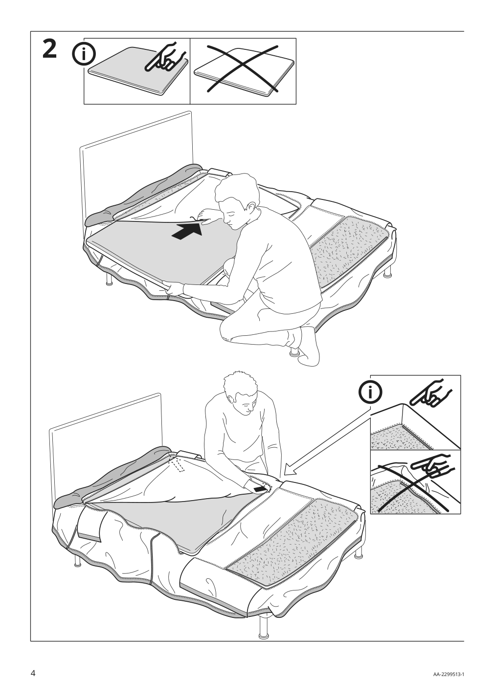 Assembly instructions for IKEA Soederhamn chaise cover gransel natural | Page 4 - IKEA SÖDERHAMN chaise 294.421.25