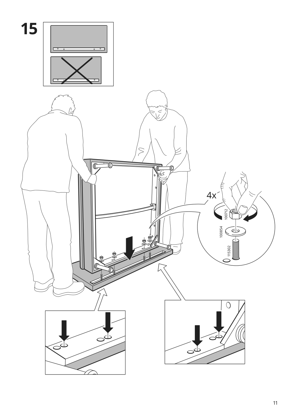 Assembly instructions for IKEA Soederhamn corner section cover samsta dark gray | Page 11 - IKEA SÖDERHAMN corner section cover 902.351.84