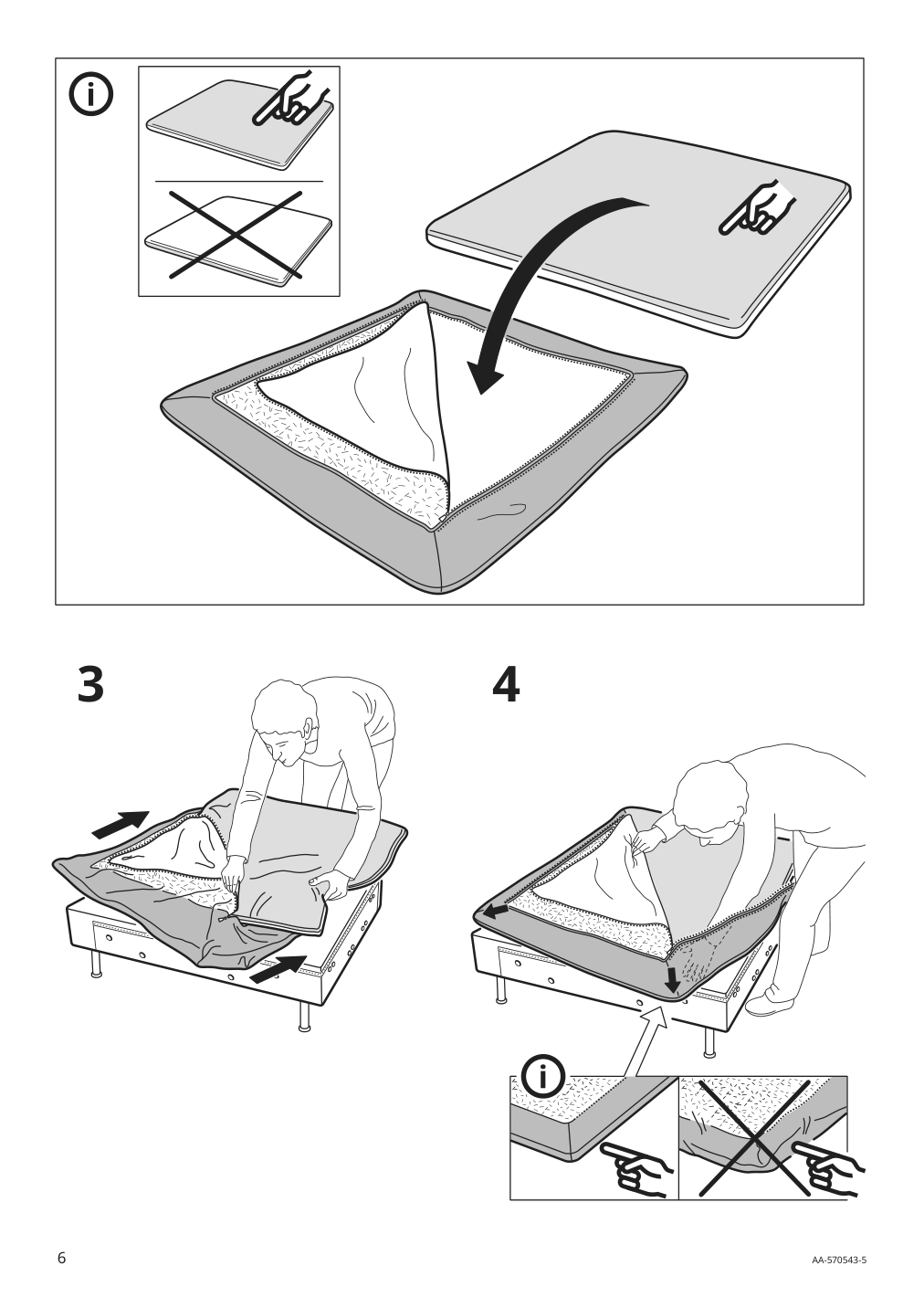 Assembly instructions for IKEA Soederhamn corner section cover samsta dark gray | Page 6 - IKEA SÖDERHAMN corner section cover 902.351.84