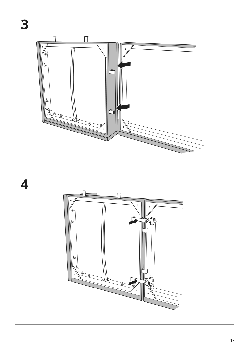 Assembly instructions for IKEA Soederhamn corner section cover | Page 17 - IKEA SÖDERHAMN corner section cover 202.243.77