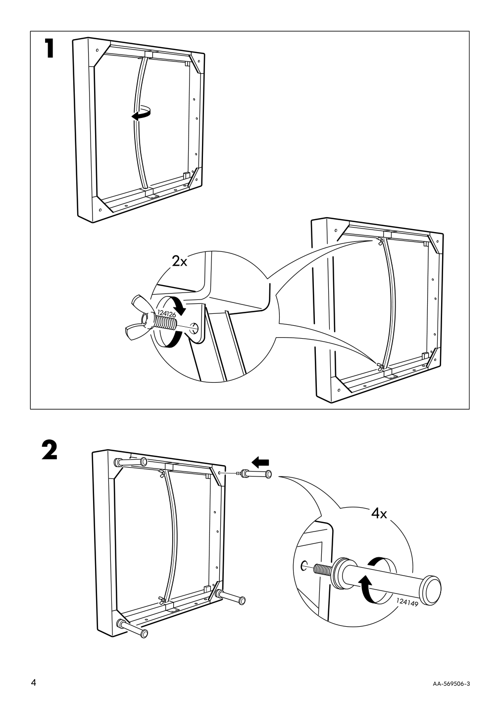 Assembly instructions for IKEA Soederhamn cover for 1 seat section finnsta white | Page 4 - IKEA SÖDERHAMN cover for 1-seat section 403.283.26