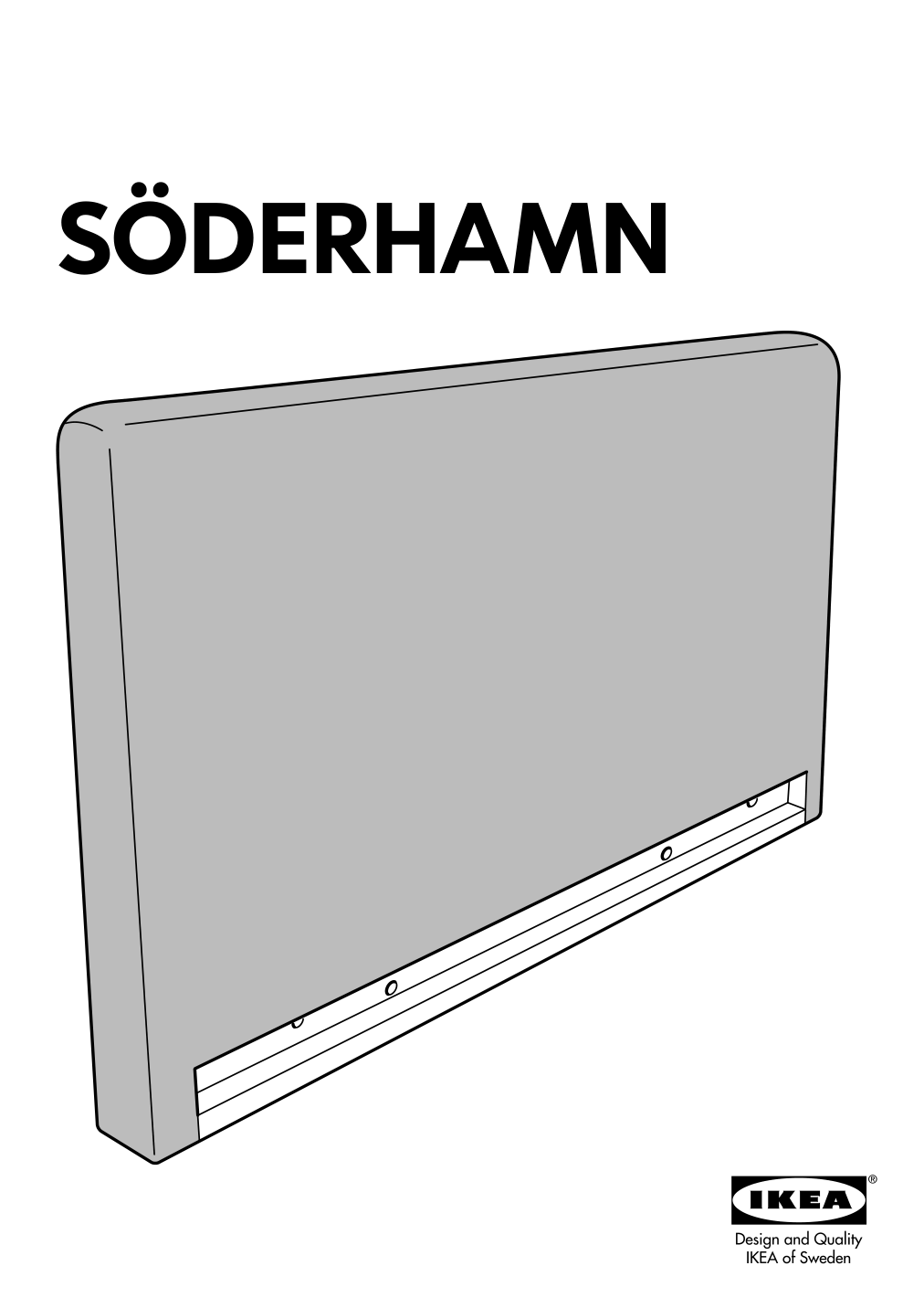 Assembly instructions for IKEA Soederhamn armrest frame | Page 1 - IKEA SÖDERHAMN sectional, 4-seat corner 895.145.05