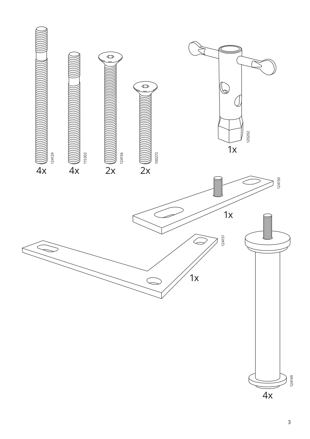 Assembly instructions for IKEA Soederhamn corner section frame | Page 3 - IKEA SÖDERHAMN sectional, 3-seat corner 794.496.57