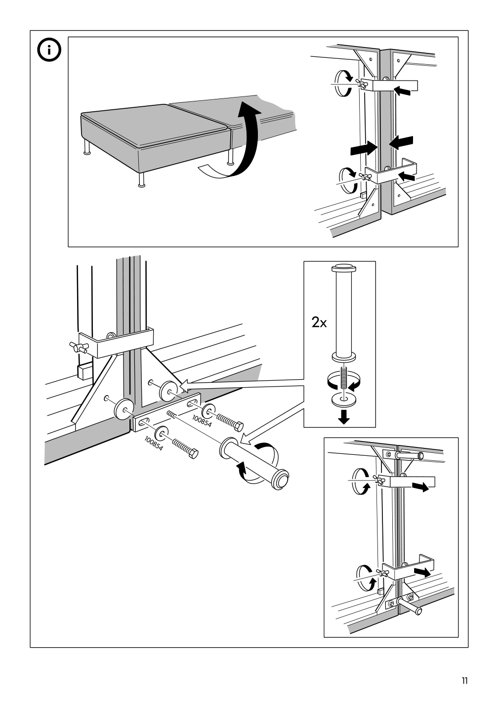 Assembly instructions for IKEA Soederhamn cover for ottoman samsta light pink | Page 11 - IKEA SÖDERHAMN cover for ottoman 803.282.87