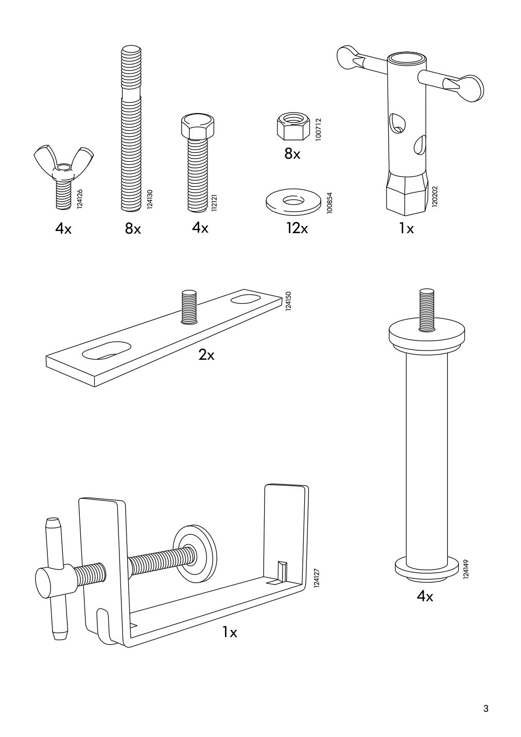 Assembly instructions for IKEA Soederhamn frame 3 seat section | Page 3 - IKEA SÖDERHAMN sectional, 4-seat corner 893.058.42