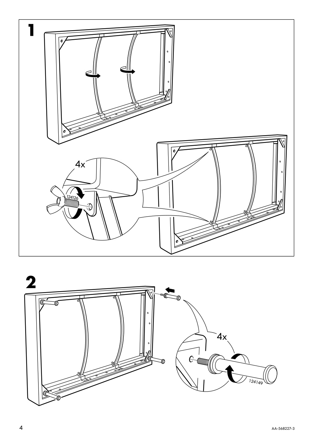 Assembly instructions for IKEA Soederhamn cover for sofa section kelinge gray turquoise | Page 4 - IKEA SÖDERHAMN sectional, 4-seat with chaise 195.290.44