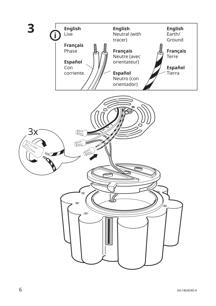 Assembly instructions for IKEA Soedersvik led ceiling lamp white glossy | Page 6 - IKEA SÖDERSVIK LED ceiling lamp 504.562.24