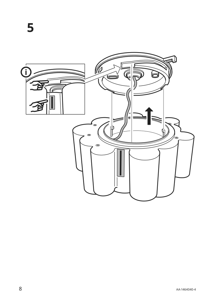 Assembly instructions for IKEA Soedersvik led ceiling lamp white glossy | Page 8 - IKEA SÖDERSVIK LED ceiling lamp 504.562.24