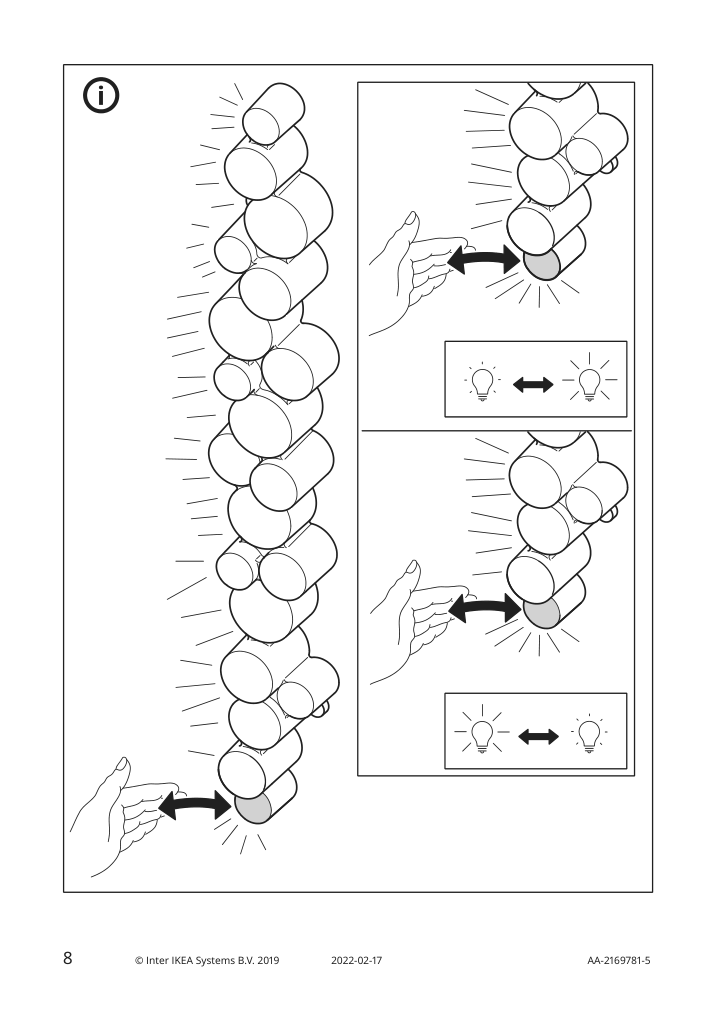 Assembly instructions for IKEA Soedersvik led wall lamp black chrome plated | Page 8 - IKEA SÖDERSVIK LED wall lamp 704.551.29