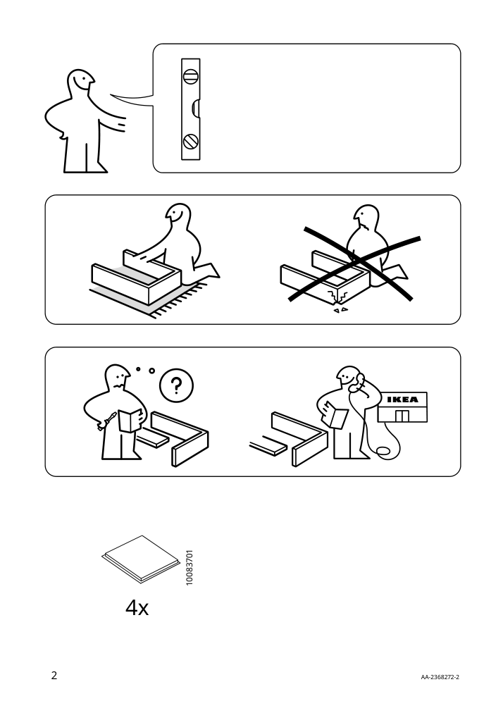 Assembly instructions for IKEA Soetroenn decorative mirror patterned black | Page 2 - IKEA SÖTRÖNN decorative mirror 505.604.71