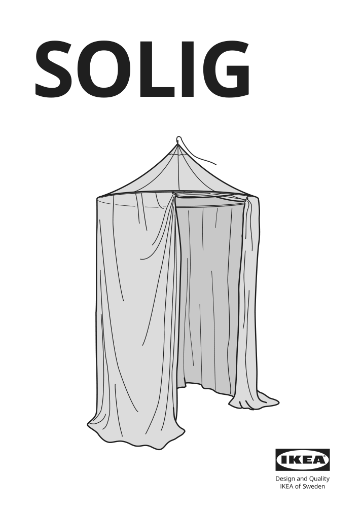 Assembly instructions for IKEA Solig net white | Page 1 - IKEA SOLIG net 101.481.57